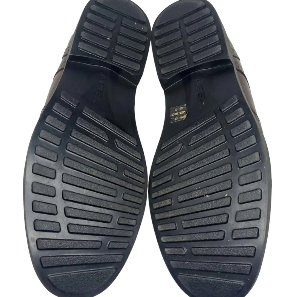 𝅺apex LT710M Men’s Oxford Dress Shoe Wingtip Brown - Picture 6 of 7